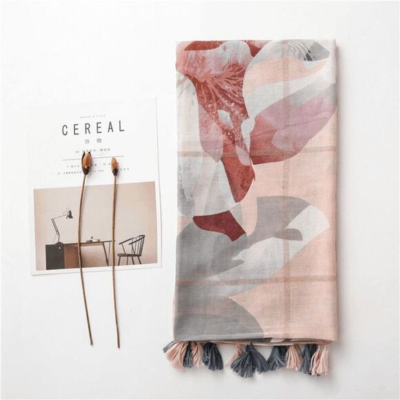 2/$30 Ladies Stylish Floral Scarf - Picture 4 of 6